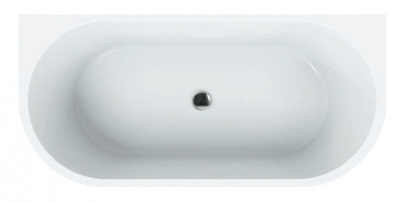 Ванна 170x80x56см пристенная акриловая Belbagno BB108-170-80 со сливом-переливом