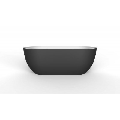 Ванна 170x80х60см Belbagno BB70-1700-800-W/NM отдельностоящая акриловая, черный матовый