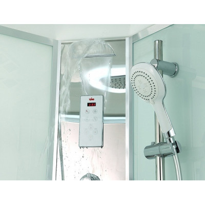 Душевая кабина 100х100х220см хром Timo T-8801 F