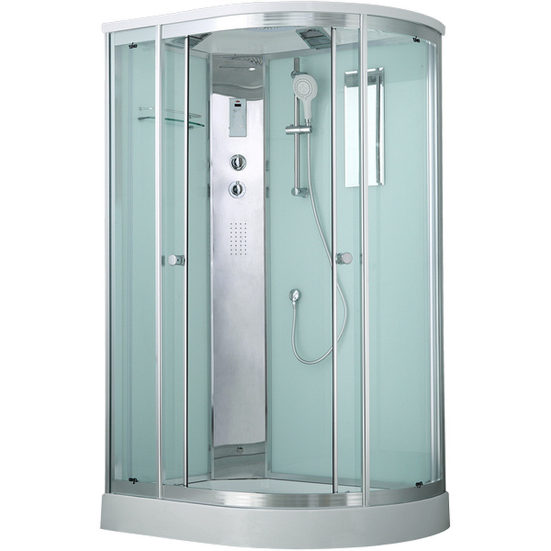 Душевая кабина левая 120х85х220см хром Timo T-8802L C