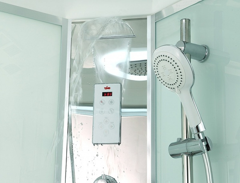 Душевая кабина 90х90х220см хром Timo T-8809 C