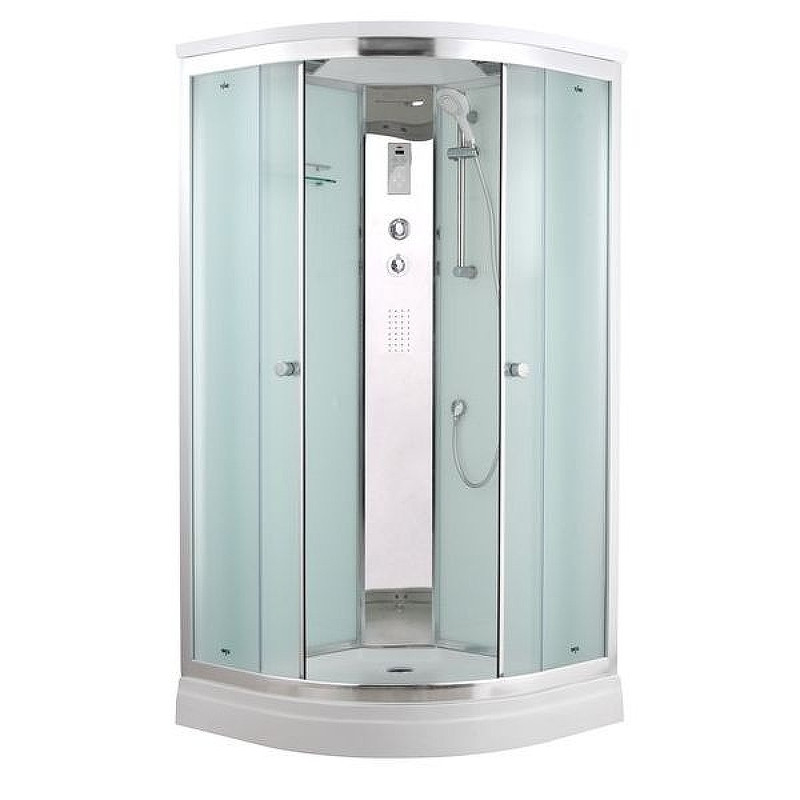 Душевая кабина 90х90х220см хром Timo T-8809 F