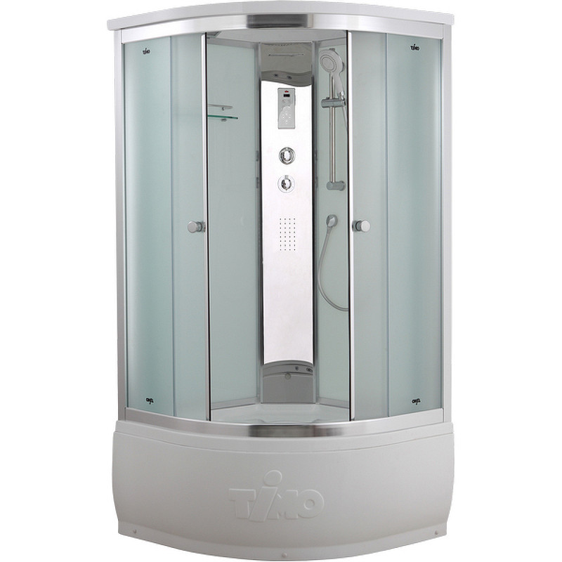 Душевая кабина 90х90х215см хром Timo T-8890 F
