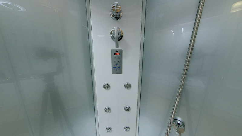 Душевая кабина 100х100х230см хром Timo TL-1503