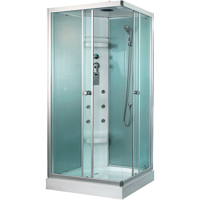 Душевая кабина левая 110х85х230см хром Timo TL-1504 L