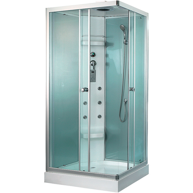 Душевая кабина левая 110х85х230см хром Timo TL-1504 L