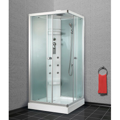 Душевая кабина левая 110х85х230см хром Timo TL-1504 L