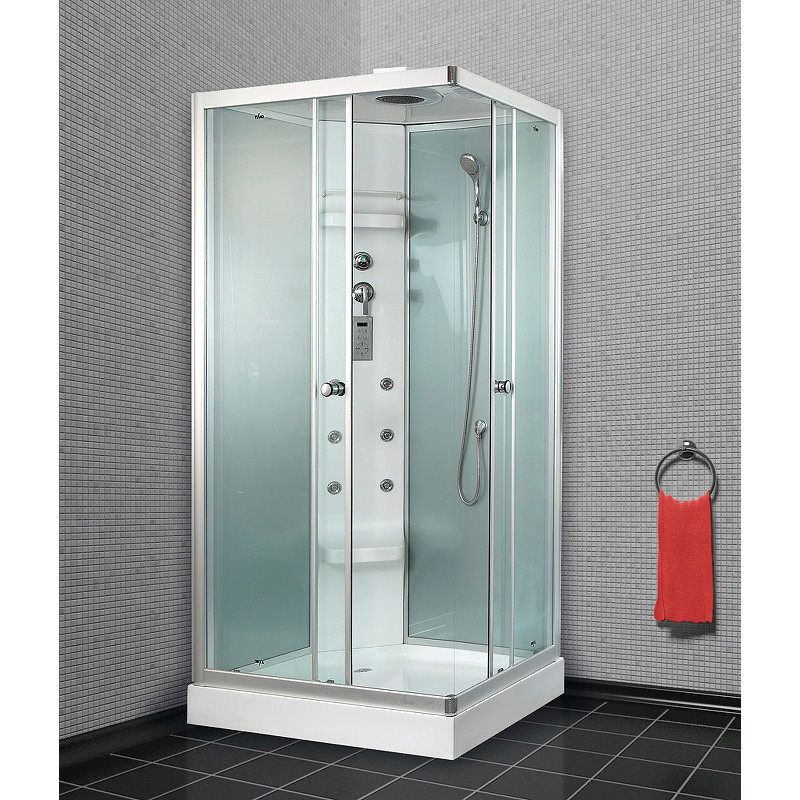 Душевая кабина левая 110х85х230см хром Timo TL-1504 L