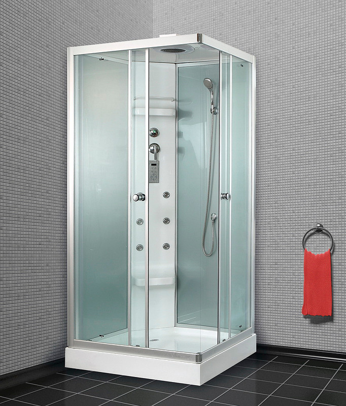 Душевая кабина левая 110х85х230см хром Timo TL-1504 L