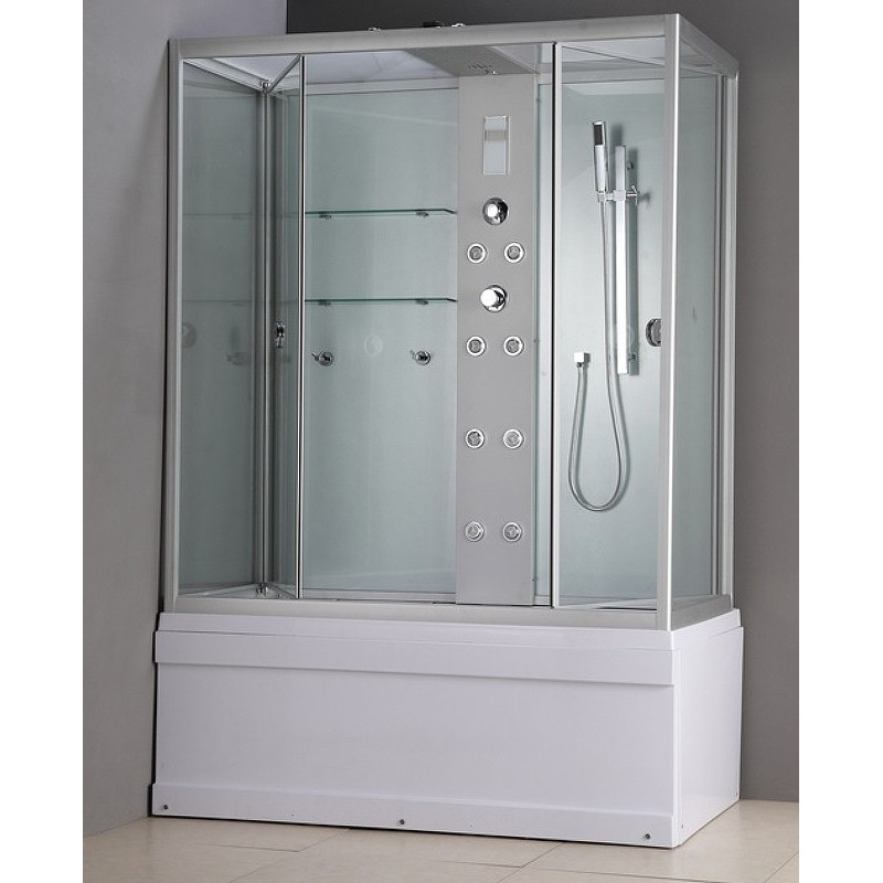 Душевая кабина 168х90х220см хром Timo TL-1506