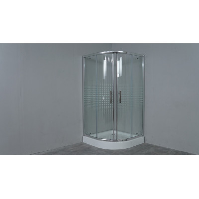 Душевой уголок 100х100х200см хром Timo TL-1101 R