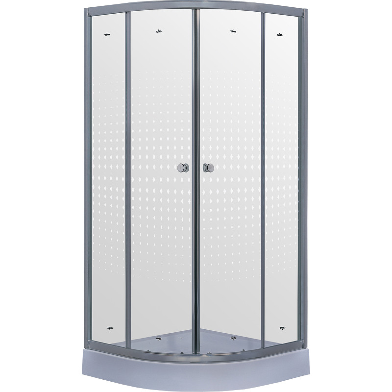 Душевой уголок 80х80х200см хром Timo TL-8001 R