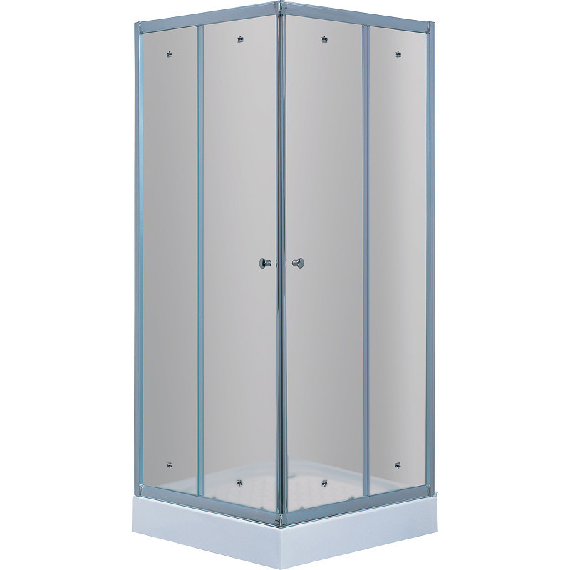 Душевой уголок 80х80х200см хром Timo TL-8002 F
