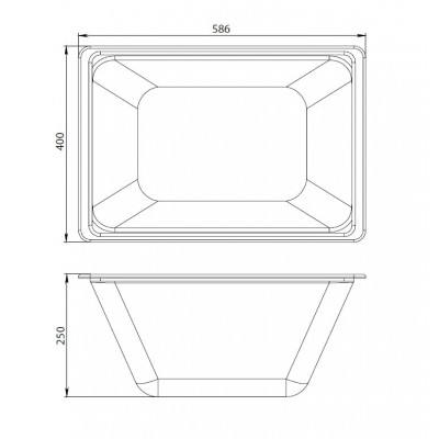 Контейнер для ванны 23л Am.pm Gem W90A-070-070W-C