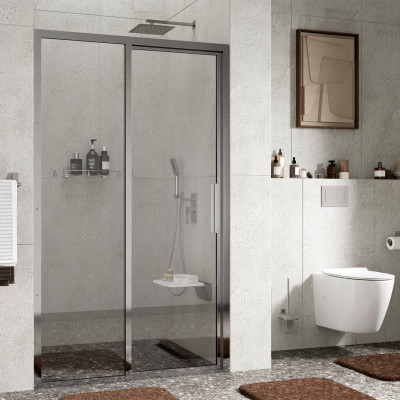 Душевая дверь 120х200см левая хром WasserKraft Lopau 32S05L
