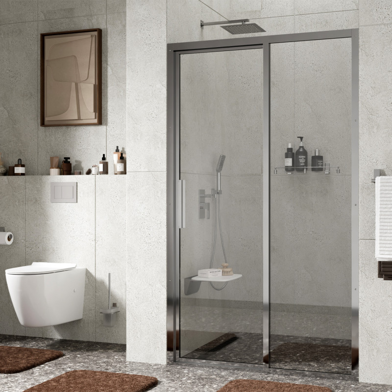 Душевая дверь 120х200см правая хром WasserKraft Lopau 32S05R