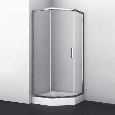 Душевой уголок 100х100х200см хром WasserKraft 86S38