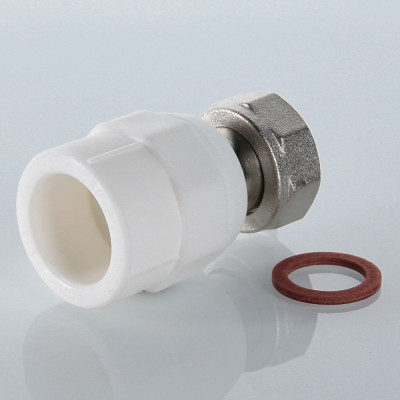 Муфта PPR белая с накидной гайкой 20 х 1/2" VALTEC VTp.708.0.02004