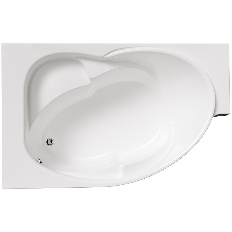 Акриловая ванна левая 175х110см белая Marka One Ergonomika 01эрг17511л