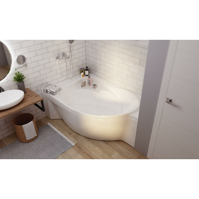 Акриловая ванна левая 175х110см белая Marka One Ergonomika 01эрг17511л