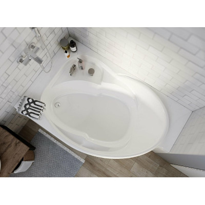 Акриловая ванна левая 175х110см белая Marka One Ergonomika 01эрг17511л