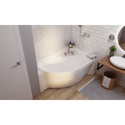 Акриловая ванна правая 175х110см белая Marka One Ergonomika 01эрг17511п
