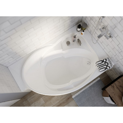 Акриловая ванна правая 175х110см белая Marka One Ergonomika 01эрг17511п