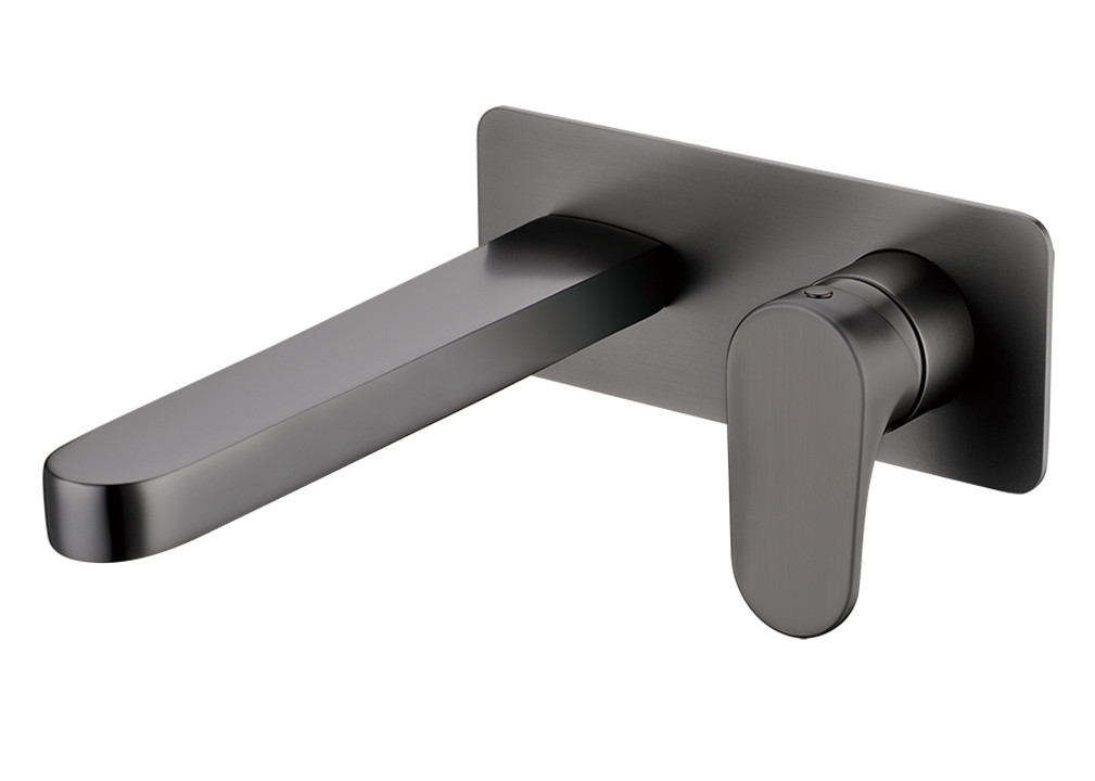 Смеситель для умывальника из стены Boheme SPECTRE 455-GM Gunmetal