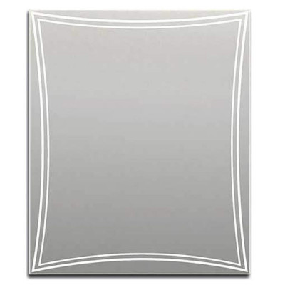 Зеркало с подсветкой белое 75x90см Marka One У26295