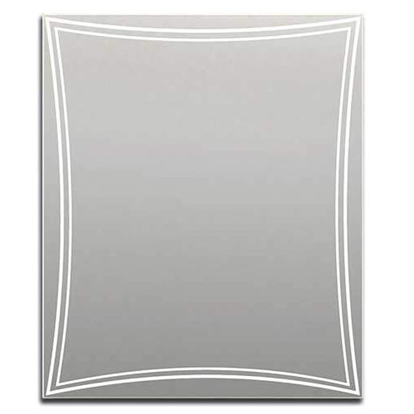 Зеркало с подсветкой белое 75x90см Marka One У26295