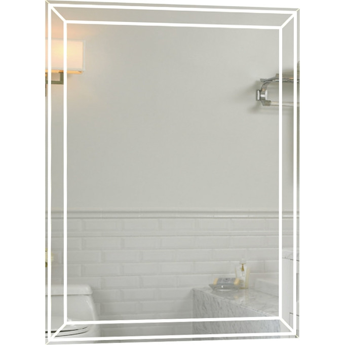 Зеркало с подсветкой белое 70x90см Marka One У52205