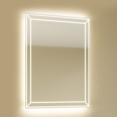 Зеркало с подсветкой белое 70x90см Marka One У52205