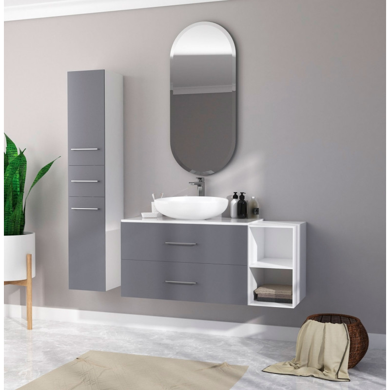 Зеркало с подсветкой белое 50x110см Marka One У85580