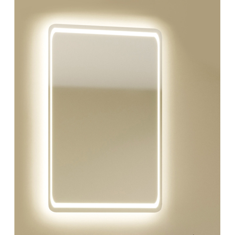 Зеркало с подсветкой белое 60x90см Marka One У52209