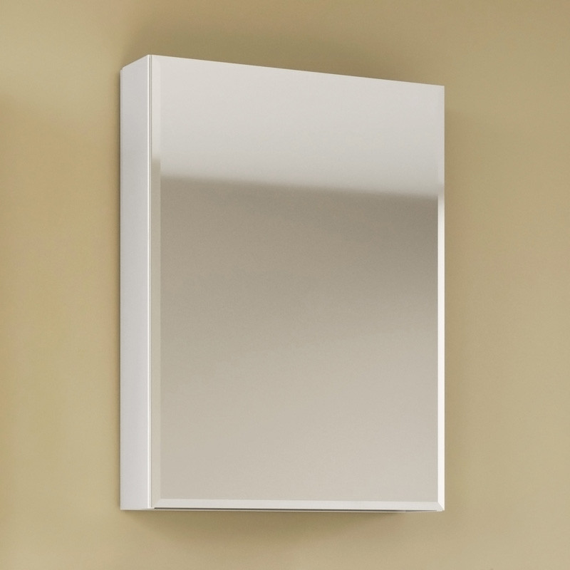 Зеркало-шкаф белое 60x80см Marka One У37178