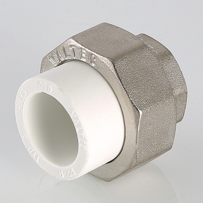 Муфта PPR белая разъемная ВР 20 х 1/2" VALTEC VTp.762.0.02004