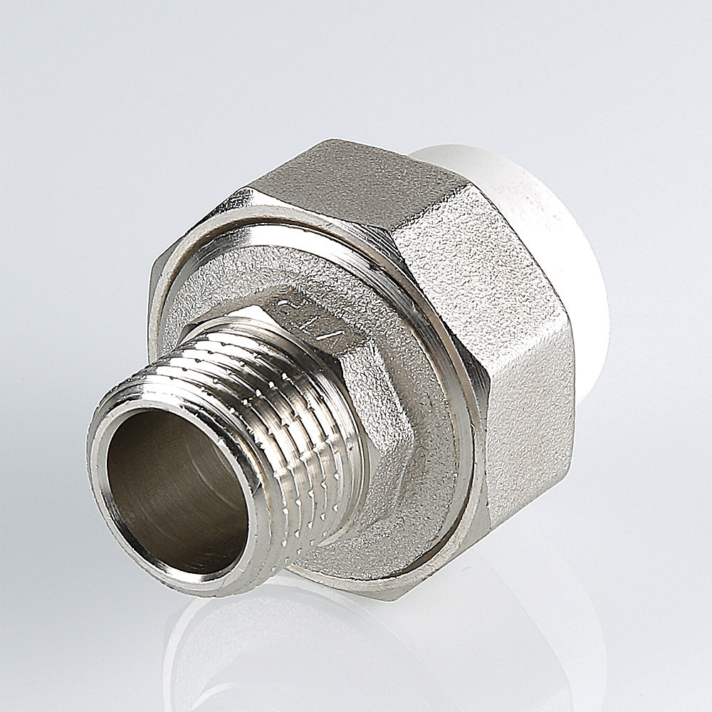 Муфта PPR белая разъемная НР 25 х1" VALTEC VTp.761.0.02506