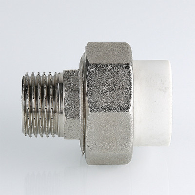 Муфта PPR белая разъемная НР 25 х1" VALTEC VTp.761.0.02506