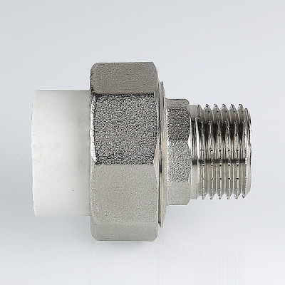 Муфта PPR белая разъемная НР 25 х1" VALTEC VTp.761.0.02506