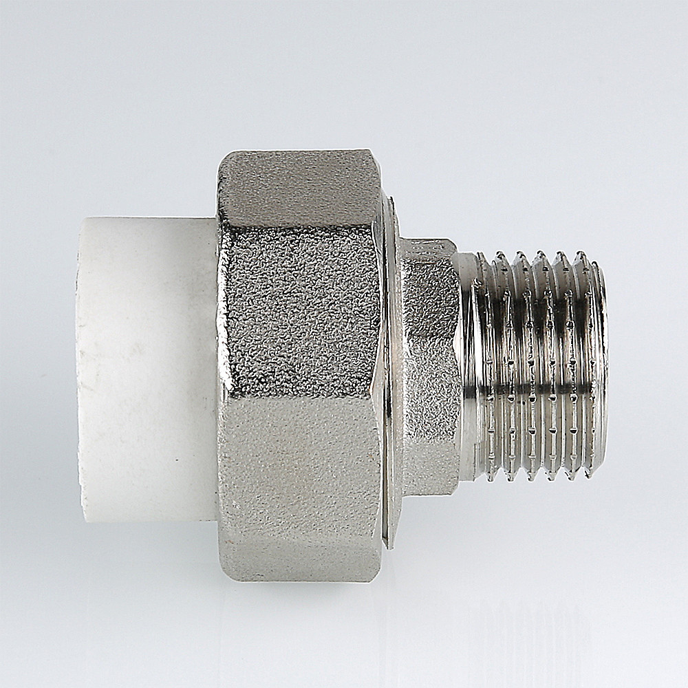 Муфта PPR белая разъемная НР 25 х1" VALTEC VTp.761.0.02506