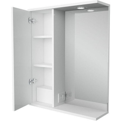 Зеркало-шкаф белое 58x72.5см 1Marka У99309
