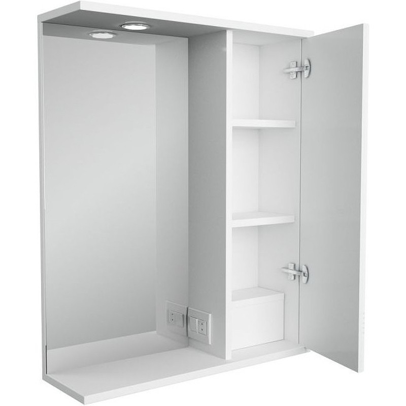 Зеркало-шкаф белое 58x72.5см 1Marka У99310