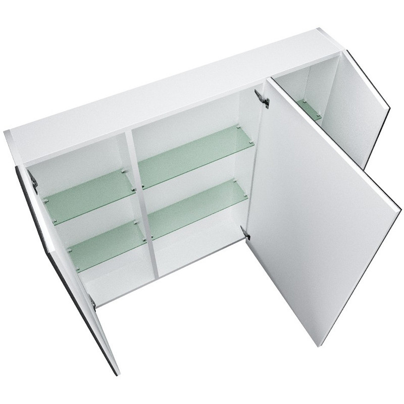 Зеркало-шкаф белое 90x80см 1Marka У29558