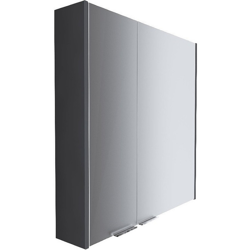 Зеркало-шкаф графит 80x80см 1Marka У92543