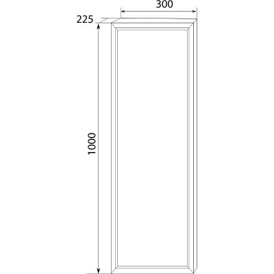 Шкаф-пенал подвесной белый 30x100см Marka One У73201
