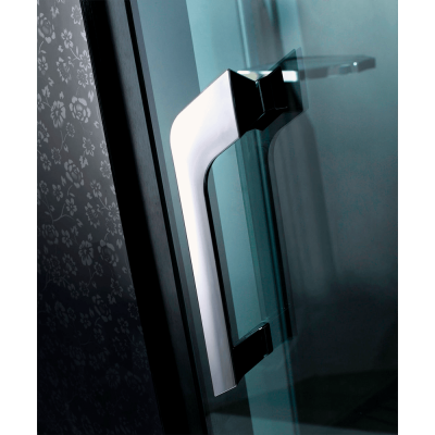 Душевая кабина 100х100см с паром, ORANS SR-89101RS BLACK