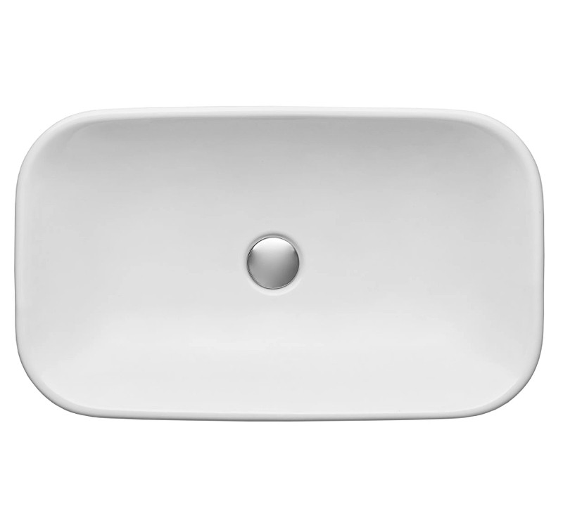 Раковина на столешницу белая 60x36x12см 1Marka У84089