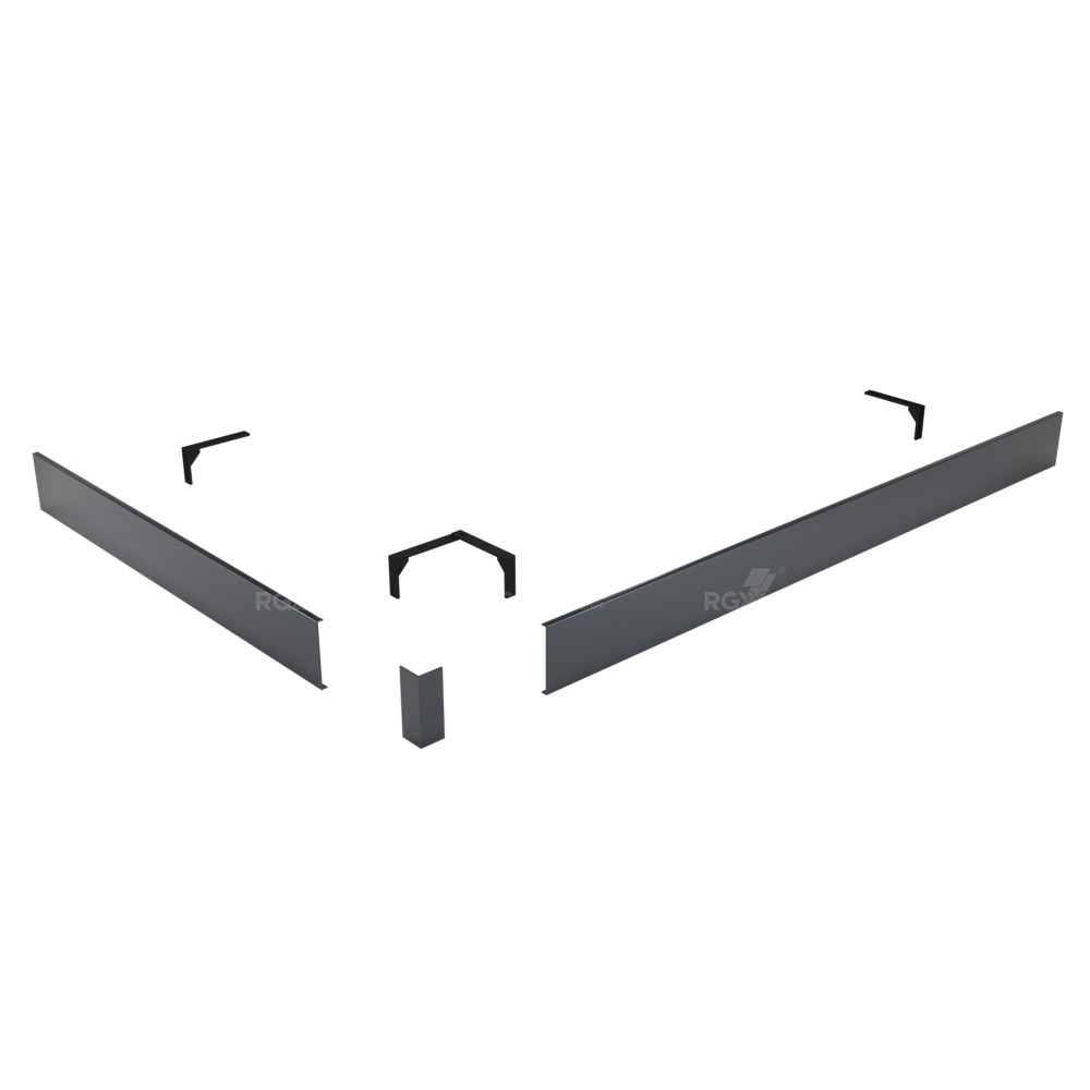 Экран для поддона RGW N/ST-21 G 900x1100 ГрафитКомплектующие к душевым поддонам