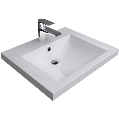 Раковина на столешницу белая 58x48x13.5см 1Marka Ц0000004832