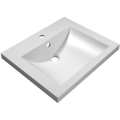 Раковина на столешницу белая 58x48x13.5см 1Marka Ц0000004832